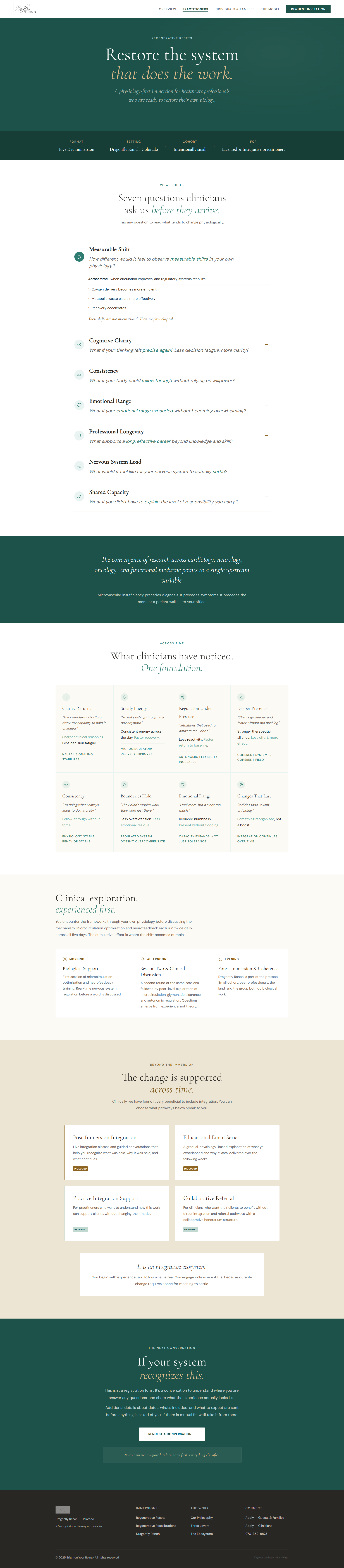 Three Levers Framework Screenshot